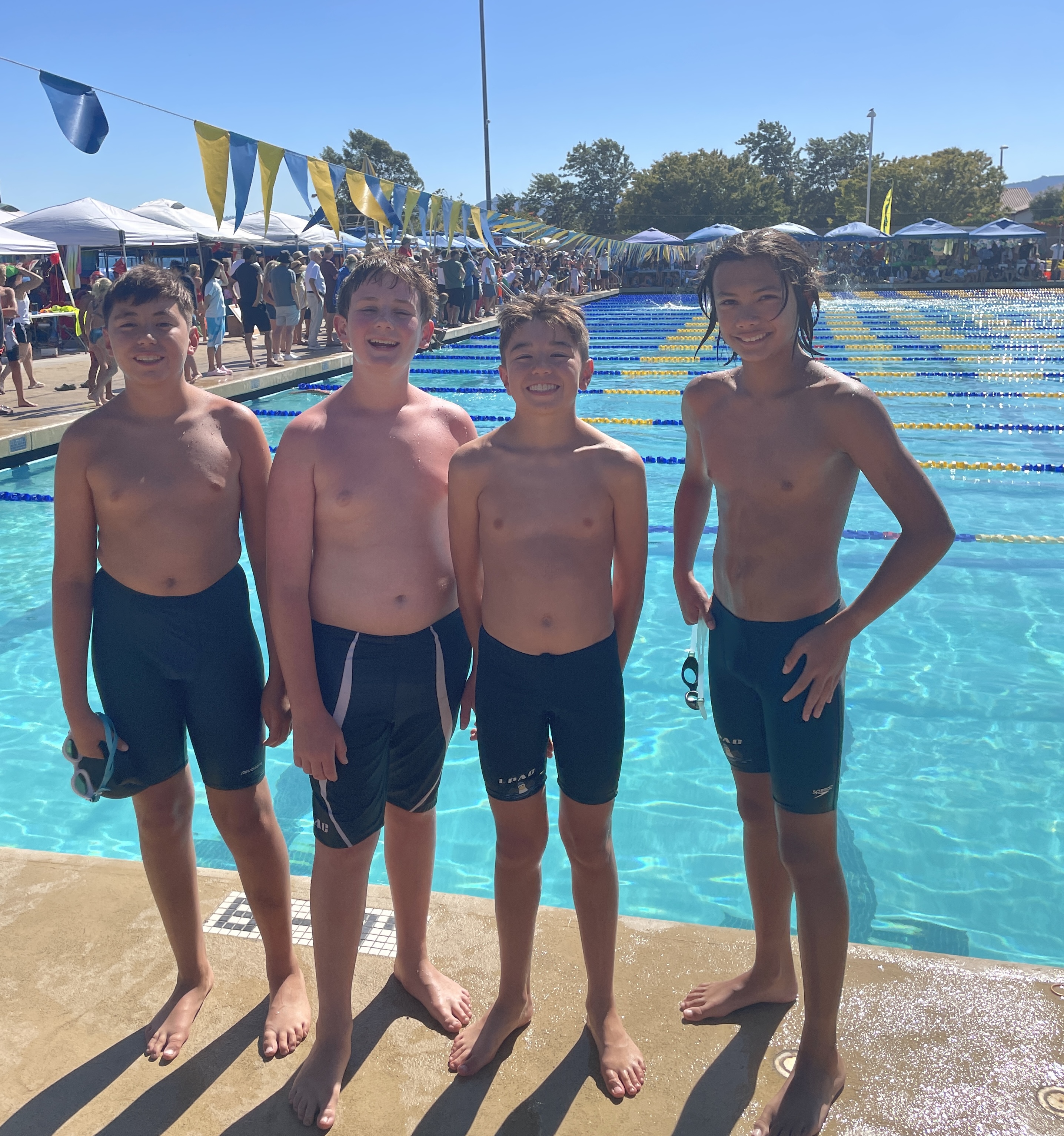 Starting block and lane lines