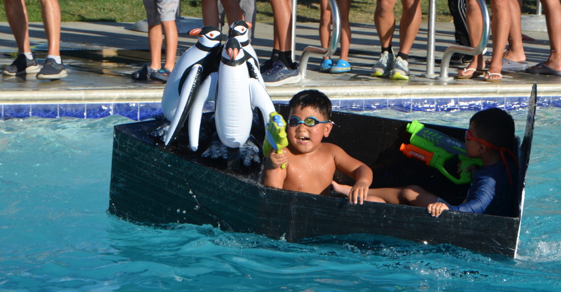 Cardboard boat race